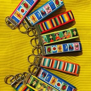 Wristlet Key Chain Fobs. Mexico inspired